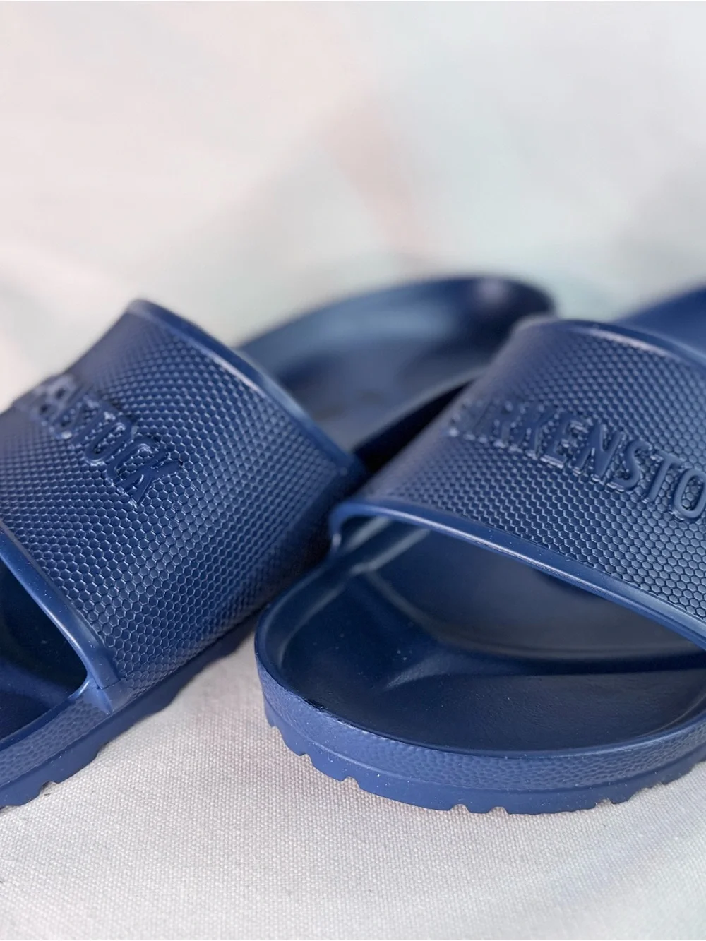 Birkenstock Blue Slide Sandal Men’s size 10 Brand New Recovery Slide